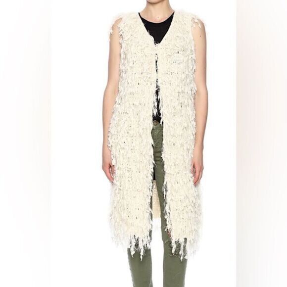 BOHO SHAGGY VEST - Picture 1 of 10